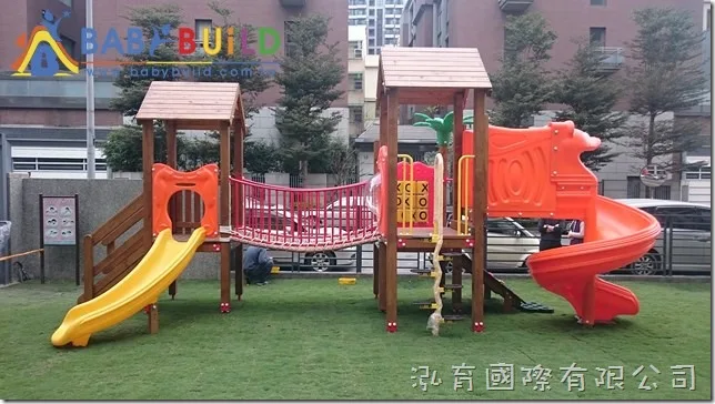 國際蒙特梭利竹北幼兒園 Babybuild檜木遊具