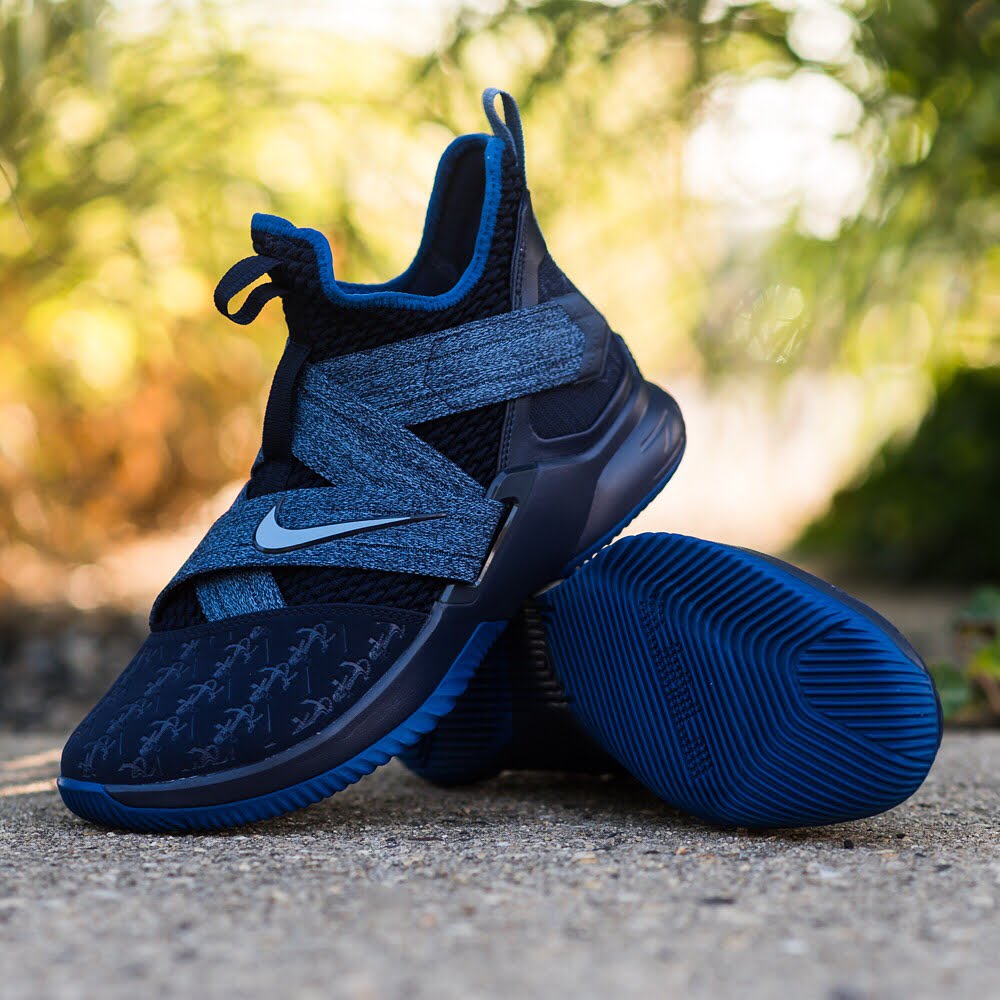 lebron soldier 12 blackened blue