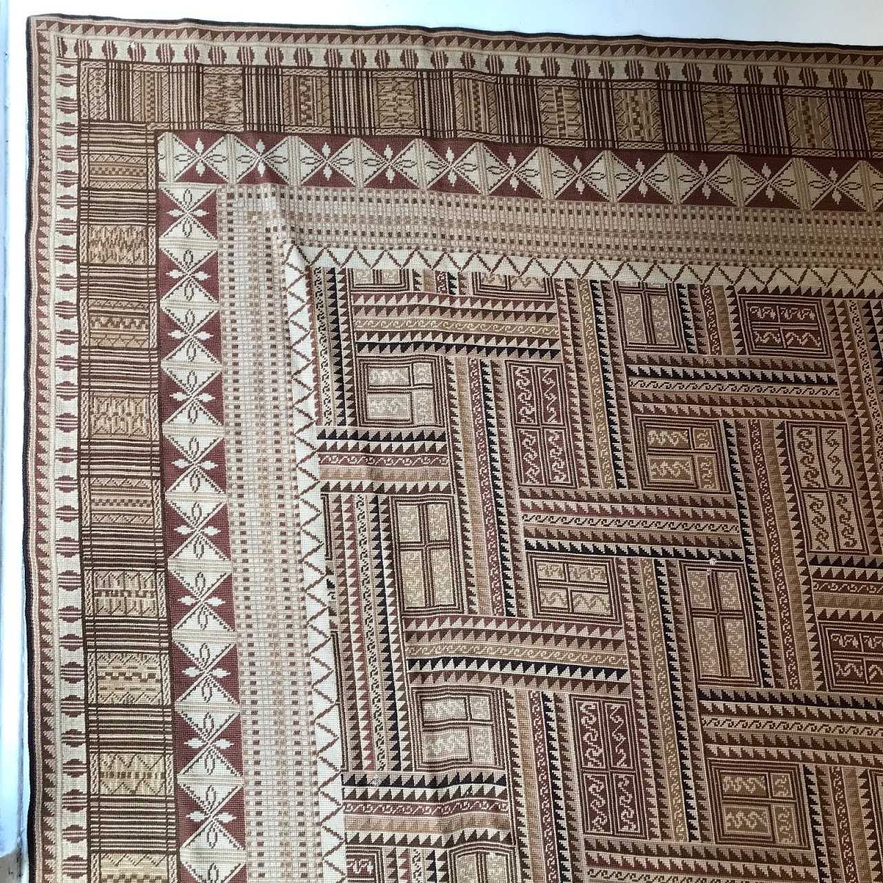 Embroidered Kilim Rug