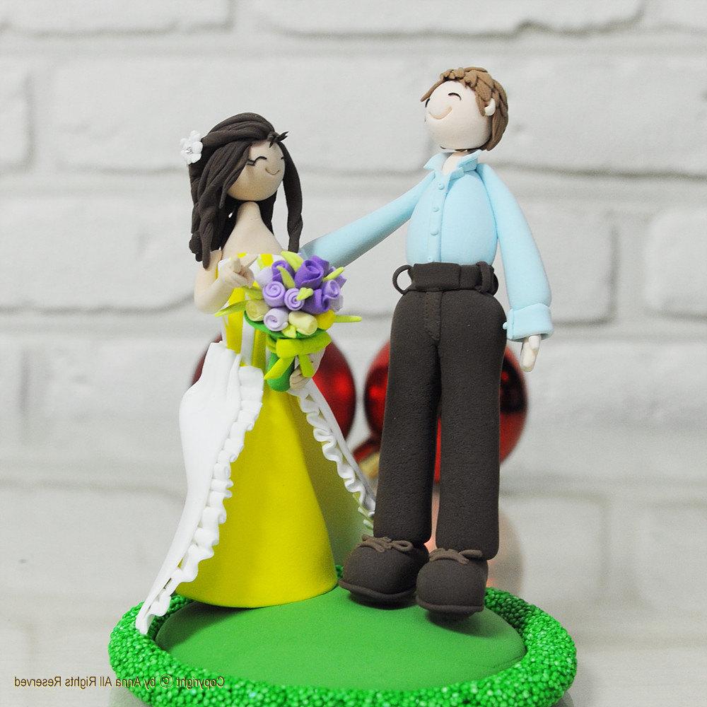 Outdoor theme wedding cake topper Decoration Keepsake. From annacrafts