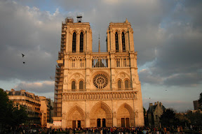 Notre Dame at sunset