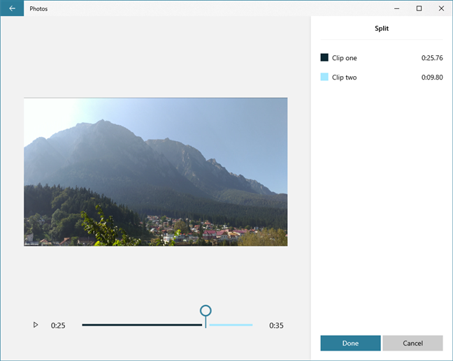 Dividere un video con Video Editor