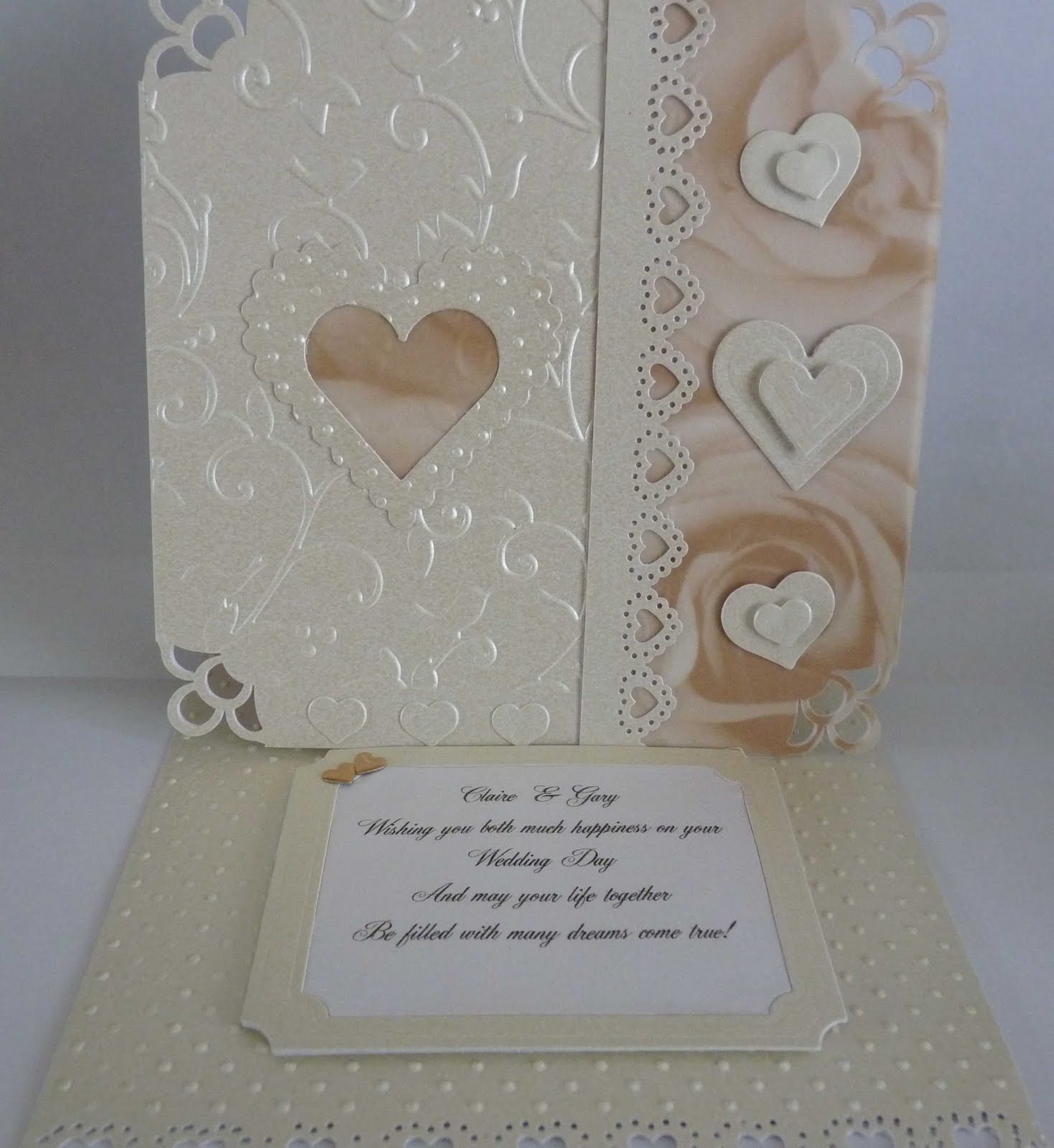 ivory wedding card box