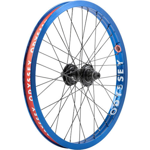 Odyssey Hazard Lite Freecoaster Rear Wheel - 20" 14x110mm Rim Brake LHD Freecoaster Anodized Blue