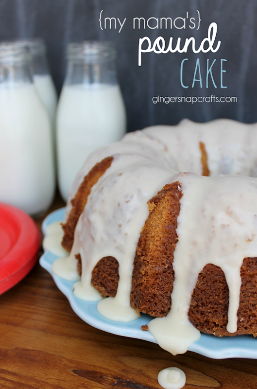 {my mama's} Pound Cake at GingerSnapCrafts.com #recipe   #milk