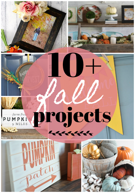 Over 10 Fall Projects at GingerSnapCrafts.com #fall #DIY #forthehome