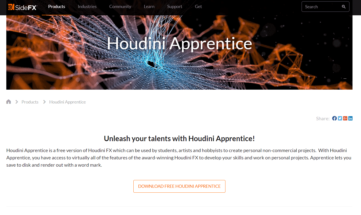 Apprenti Houdini