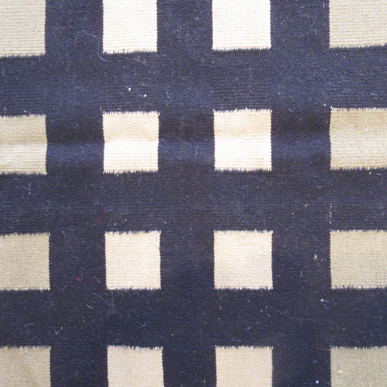 Oversized Plaid Wool Area Rug 4