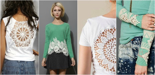 DIY-Old-T-shirt-Cutting-Design-lace-patch-Mystylespots