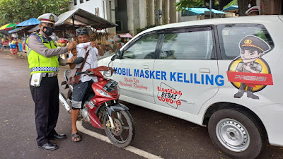 Waspada Virus Varian Baru Omicron, Polres Klungkung Beri Imbauan Prokes.