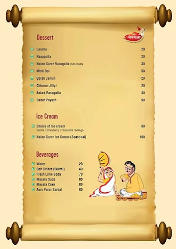 Apyayan menu 