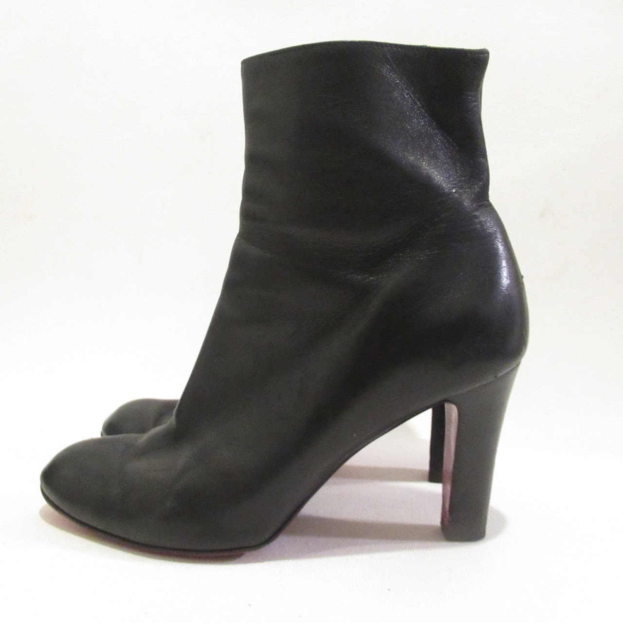 Christian Louboutin Black Leather Booties 2