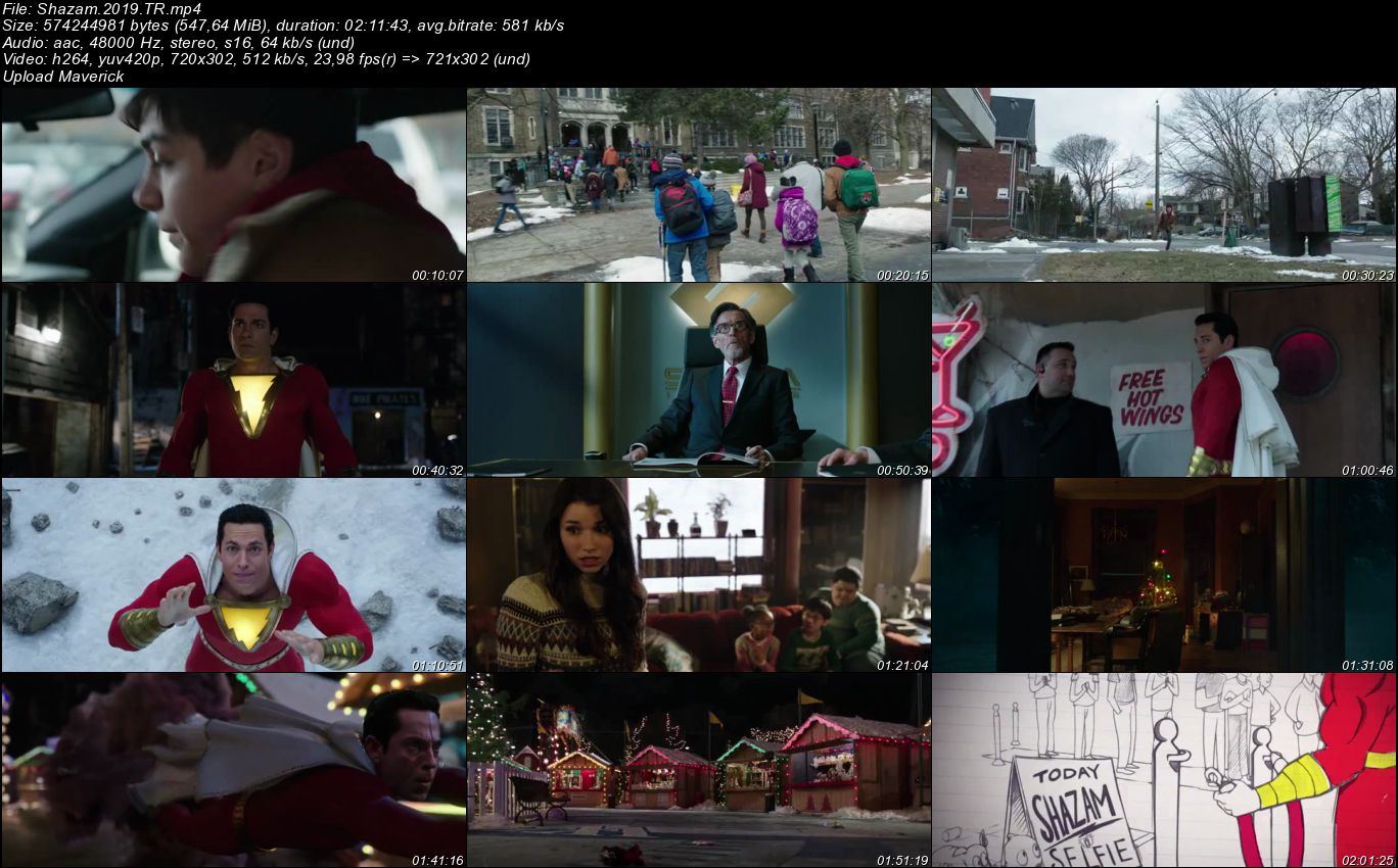 Shazam! 6 Güç - 2019 Türkçe Dublaj Mp4 indir