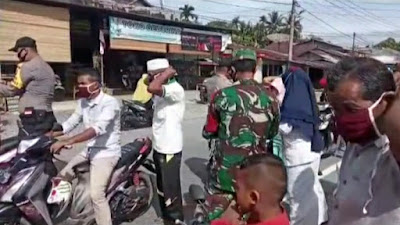 Satgas Covid-19 Kodim Abdya Disiplinkan Prokes Bagi Pengguna Jalan