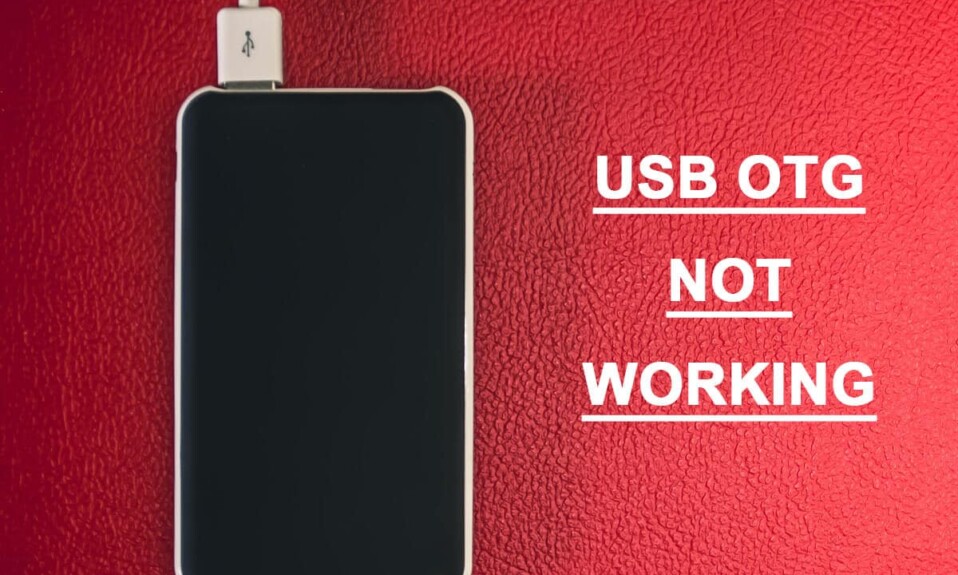 Android 기기에서 USB OTG가 작동하지 않는 문제 수정