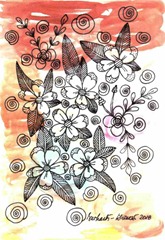 620 Zentangle Summer Flowers