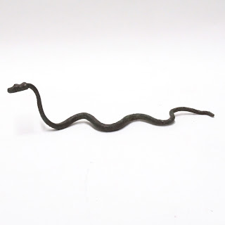 Cast Brass Viper Snake Sculpture