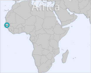 Gambia location map