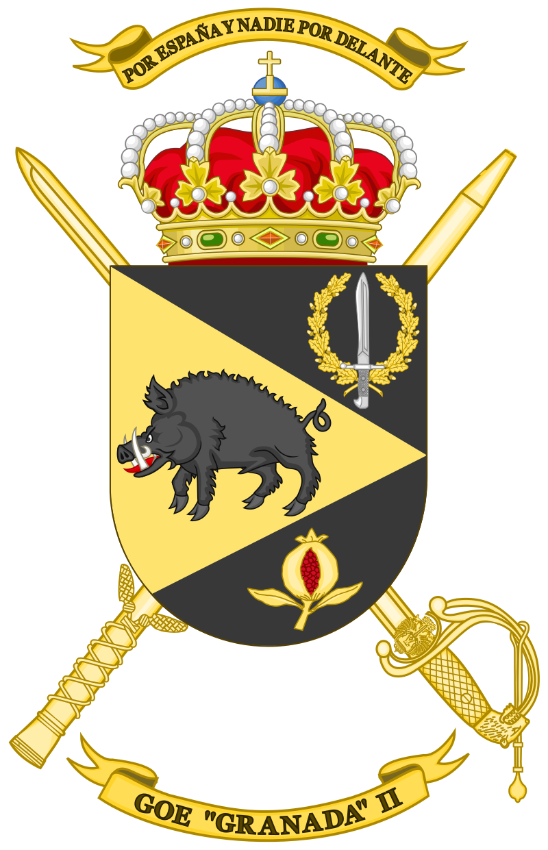 Coats of arms of the extinct GOE "Granada". 