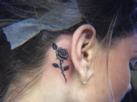 Tattoos Behind Ear For Women