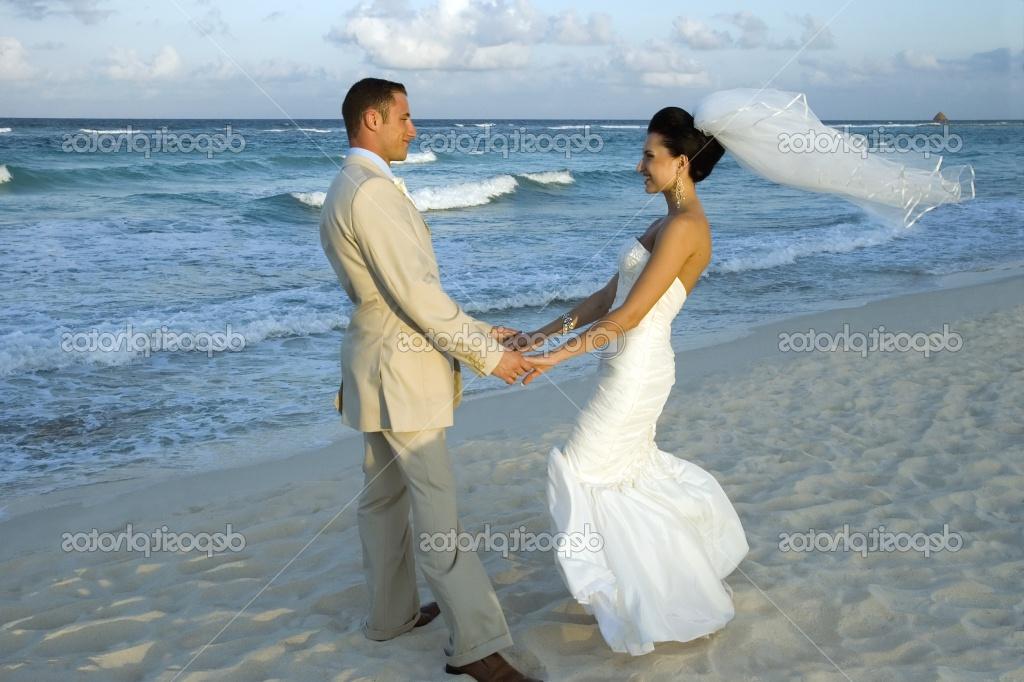 celebrating on the beach