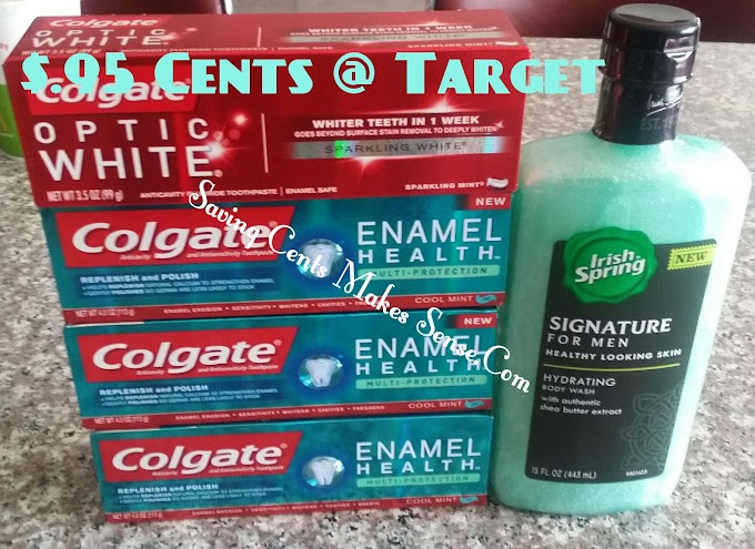 #TARGET: MY $.95 Trip 4 #Colgate #Toothpaste and #IrishSpring Body Wash!