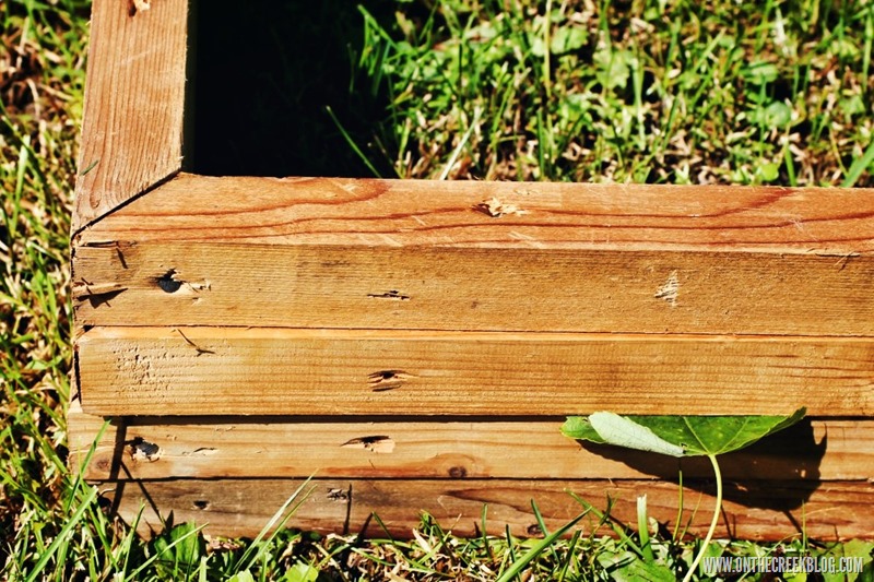 DIY raised garden beds using salvaged materials | On The Creek Blog