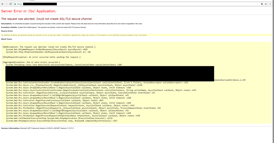 The Request Was Aborted: Could Not Create Ssl/Tls Secure Channel–Part 1