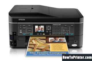 Reset Epson WorkForce 630 printer with Epson resetter