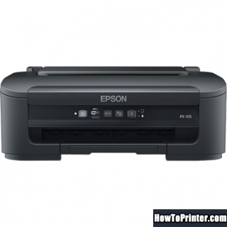 Reset Epson PX-105 printer with Epson Waste Ink Pad Counters resetter