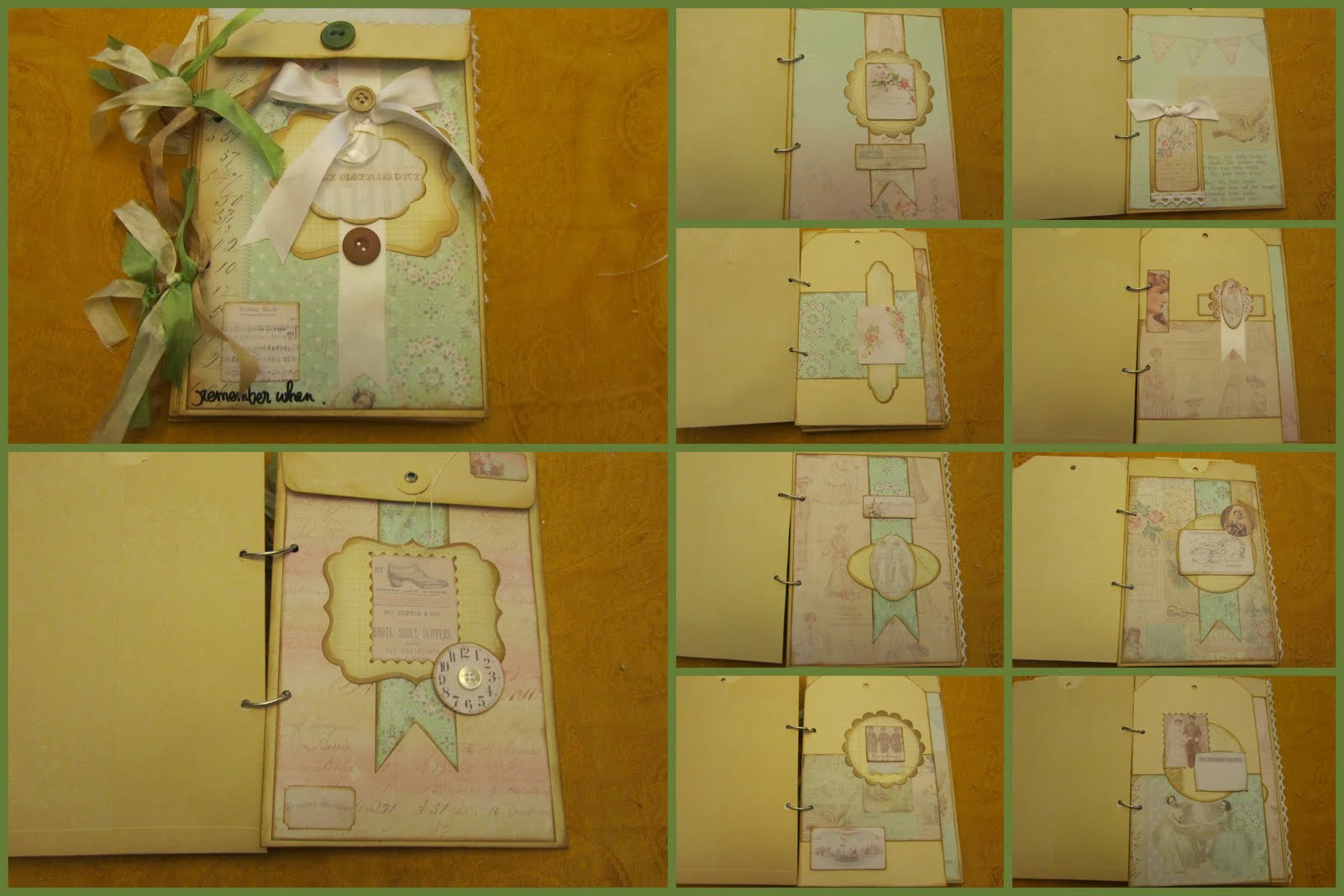 vintage wedding scrapbook