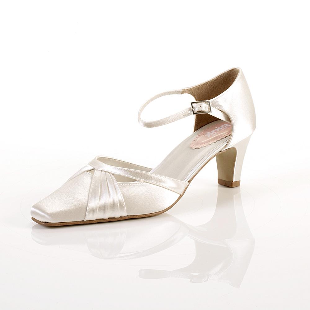 Cotton Low Heel Wedding Shoes - Pink By Paradox