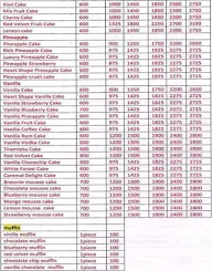 Cakes Away menu 2