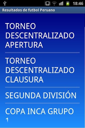 Futbol Perú Resultados