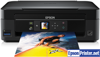 How to reset flashing lights for Epson SX430 printer