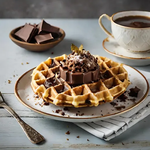 Belgian Chocolate Brownie Waffle