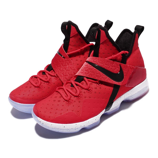 red lebron james shoes