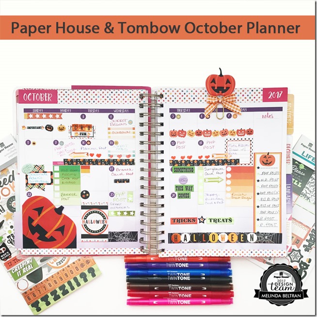 paper house tombow october planner spread 800