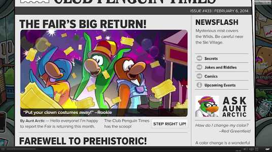 Club Penguin: Sneak Peek: Club Penguin Times Issue #433