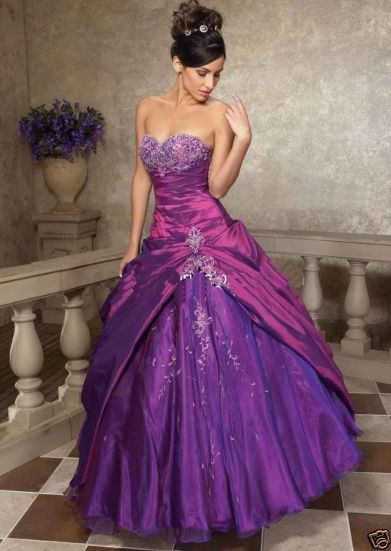 david's bridal purple wedding dress