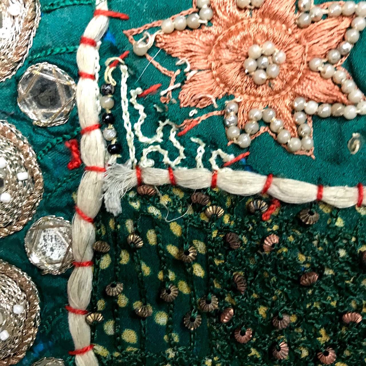 Embroidered & Beaded Textile