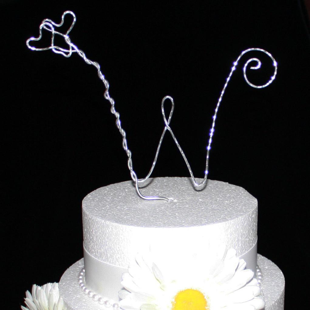 Wedding Cake topper Initial