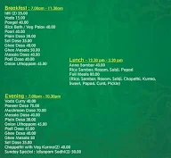 Lakshmi Bhavan Vegetarian menu 2