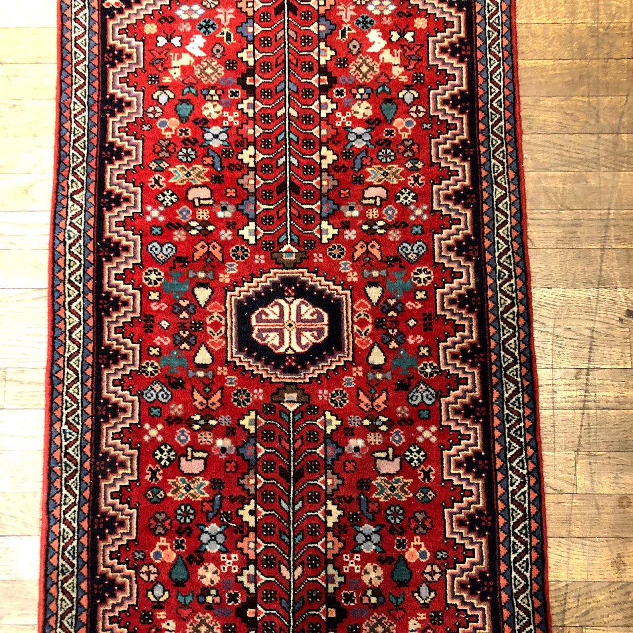 Small Red Field Tribal Rug