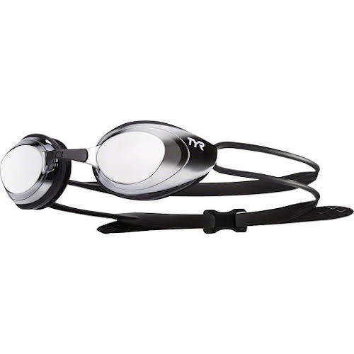 TYR Blackhawk Mirrored Femme Goggle: Silver Lens/Silver Frame/Black Gasket