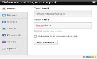 1 Tutorial Berkomentar di Blog Menggunakan Comment Disqus