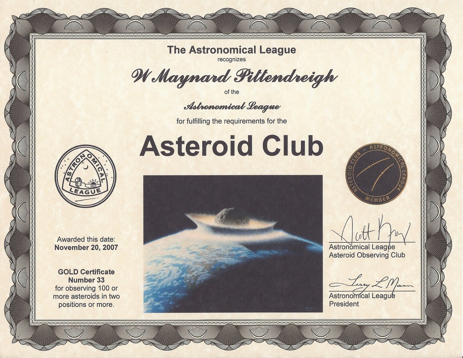 My View Of The Universe Astronomical League Observing Programs