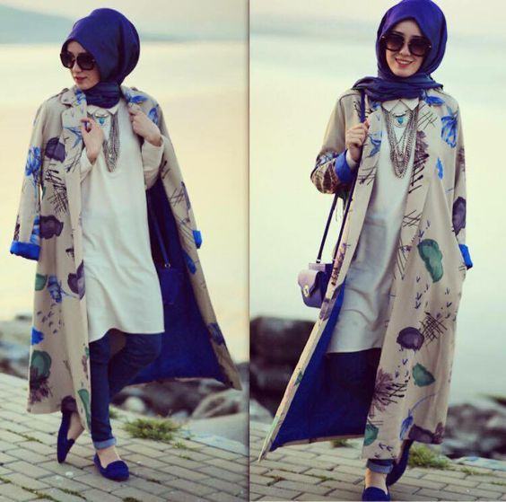 Latest Kimono & Hijab Styles 2018 - Styles 7