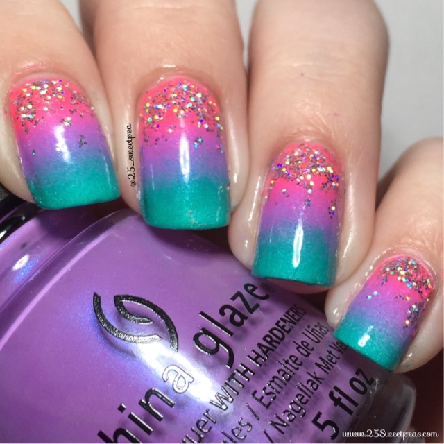 China Glaze Neon Gradation - 25 Sweetpeas