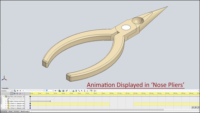 Animation displayed in Nose Pliers